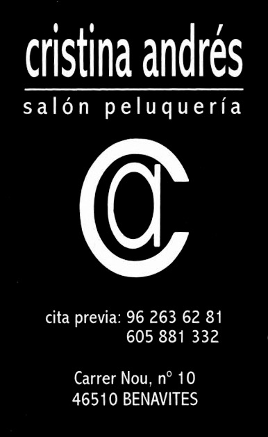 Salón peluquería Cristina Andrés